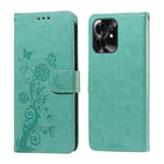 For Honor Play 60A 5G / Honor X6d 5G Leather Case Butterfly Floral Imprint Wallet Stand Cover