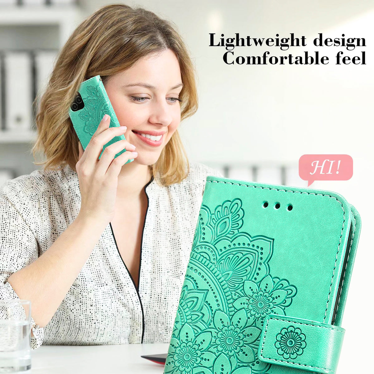 For Honor Play 60A 5G / Honor X6d 5G Case Floral Pattern PU Leather Wallet Stand Phone Cover