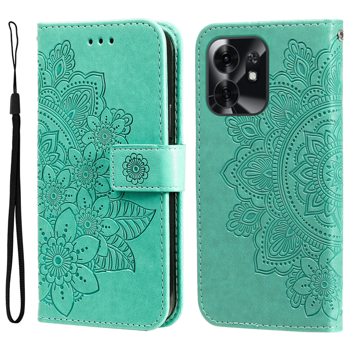 For Honor Play 60A 5G / Honor X6d 5G Case Floral Pattern PU Leather Wallet Stand Phone Cover
