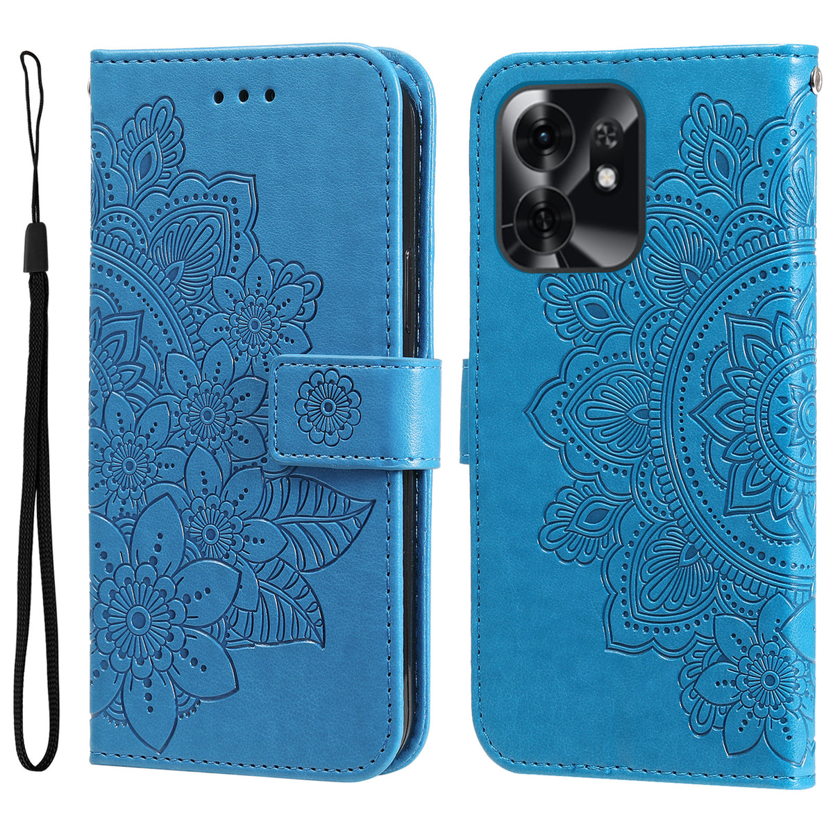 For Honor Play 60A 5G / Honor X6d 5G Case Floral Pattern PU Leather Wallet Stand Phone Cover
