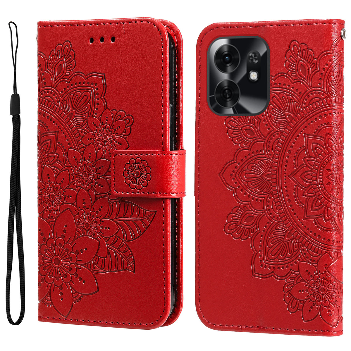 For Honor Play 60A 5G / Honor X6d 5G Case Floral Pattern PU Leather Wallet Stand Phone Cover