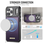 CASEME C69 Series for iPhone 18 Pro / 17 Pro Magnetic Case Leather Coated TPU Phone Cover