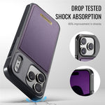 CASEME C69 Series for iPhone 18 Pro / 17 Pro Magnetic Case Leather Coated TPU Phone Cover