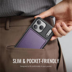 CASEME C69 Series for iPhone 18 Pro / 17 Pro Magnetic Case Leather Coated TPU Phone Cover