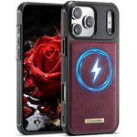 CASEME C69 Series for iPhone 18 Pro / 17 Pro Magnetic Case Leather Coated TPU Phone Cover