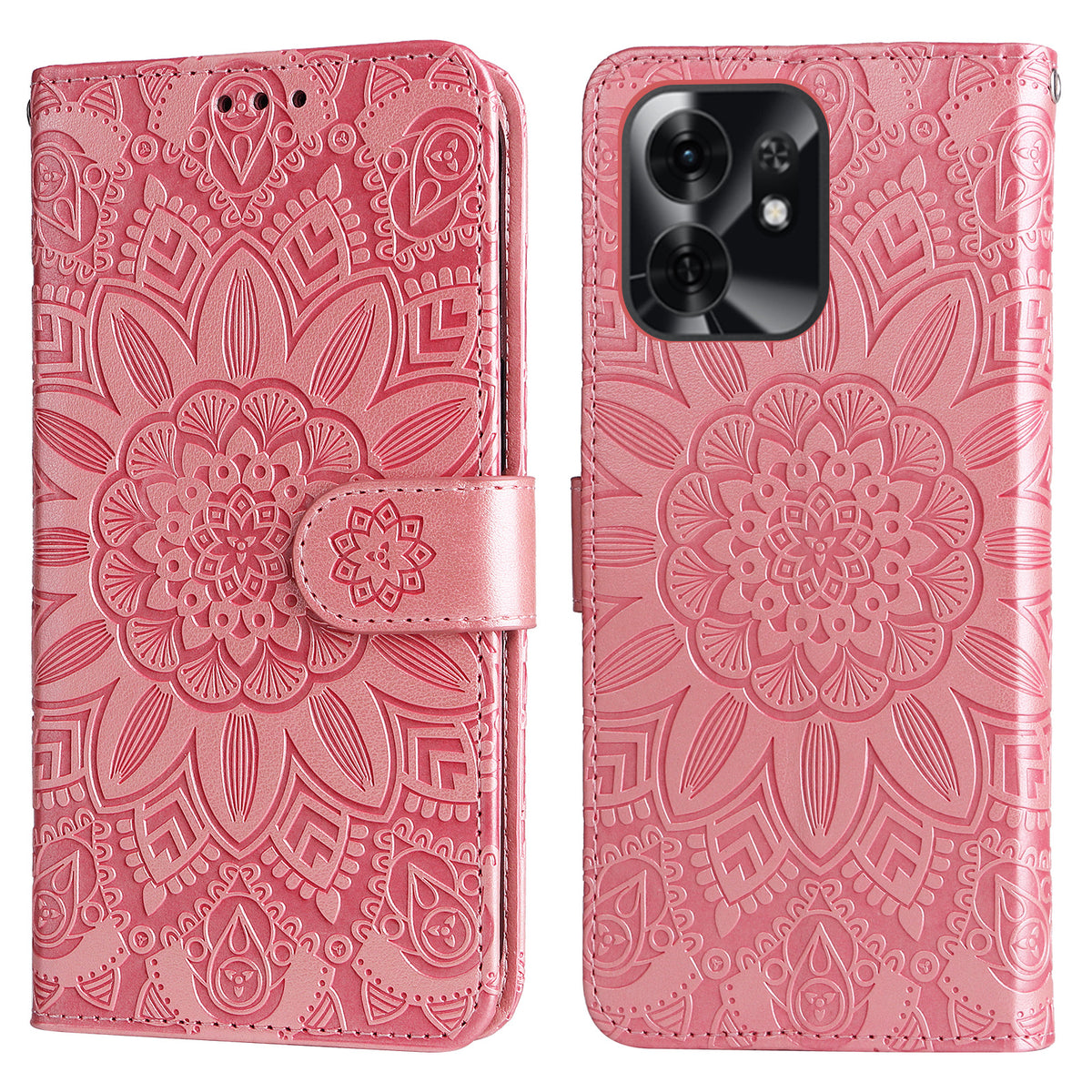 For Honor Play 60A 5G / Honor X6d 5G Case Sunflower Imprint Leather Wallet Phone Cover