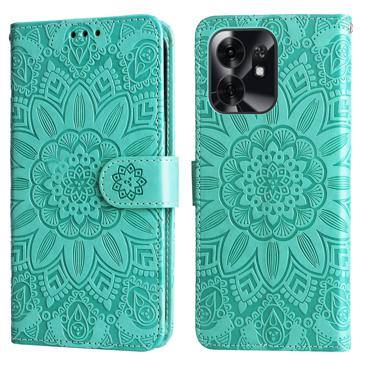 For Honor Play 60A 5G / Honor X6d 5G Case Sunflower Imprint Leather Wallet Phone Cover