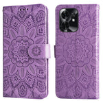 For Honor Play 60A 5G / Honor X6d 5G Case Sunflower Imprint Leather Wallet Phone Cover