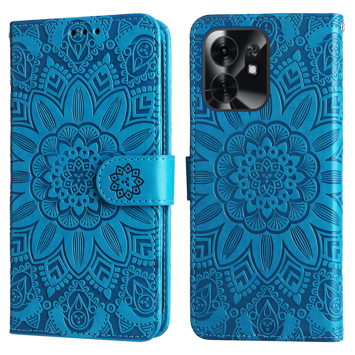 For Honor Play 60A 5G / Honor X6d 5G Case Sunflower Imprint Leather Wallet Phone Cover