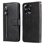 Til Honor Play 60A 5G / Honor X6d 5G PU-læderetuier med lynlåslomme, pung og telefoncoverstativ