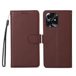 For Honor Play 60A 5G / Honor X6d 5G Case RFID Blocking 3 Card Slots PU Leather Phone Cover with Wrist Strap