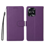 For Honor Play 60A 5G / Honor X6d 5G Case RFID Blocking 3 Card Slots PU Leather Phone Cover with Wrist Strap