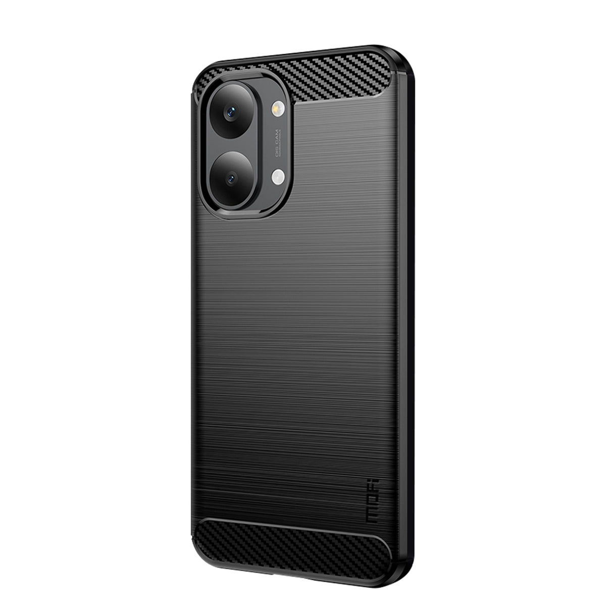 Mofi For Xiaomi Redmi Turbo 5 Max 5G Back Cover Brushed Texture Carbon Fiber Soft TPU Case