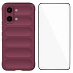 WANLONFENG For Xiaomi Poco X8 Pro Max 5G / Xiaomi Redmi Turbo 5 Max 5G TPU Case HD Series Anti Slip Phone Cover with Tempered Glass