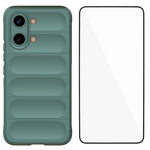 WANLONFENG For Xiaomi Poco X8 Pro Max 5G / Xiaomi Redmi Turbo 5 Max 5G TPU Case HD Series Anti Slip Phone Cover with Tempered Glass