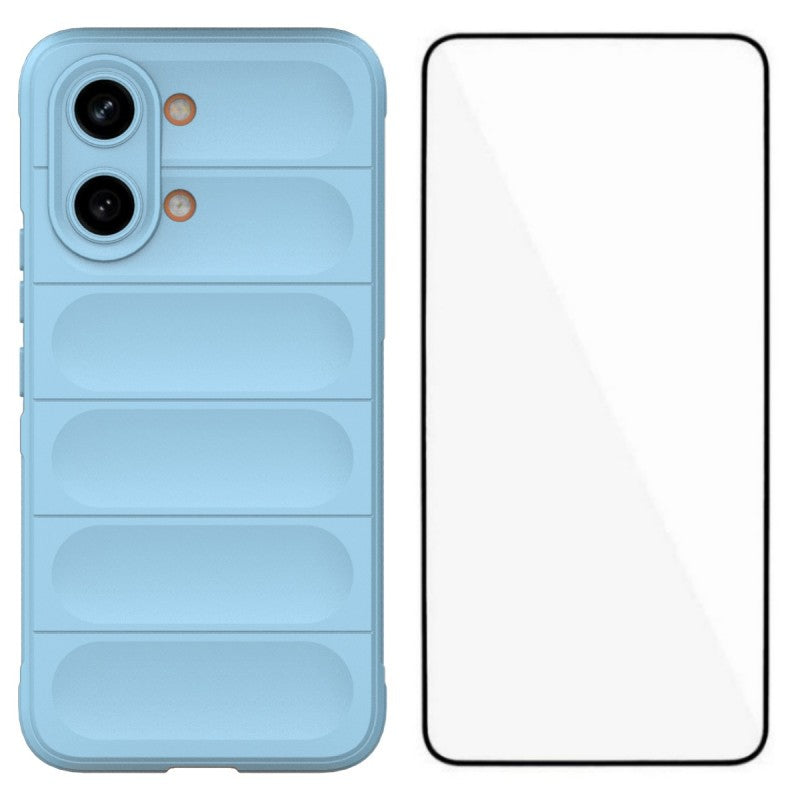 WANLONFENG For Xiaomi Poco X8 Pro Max 5G / Xiaomi Redmi Turbo 5 Max 5G TPU Case HD Series Anti Slip Phone Cover with Tempered Glass