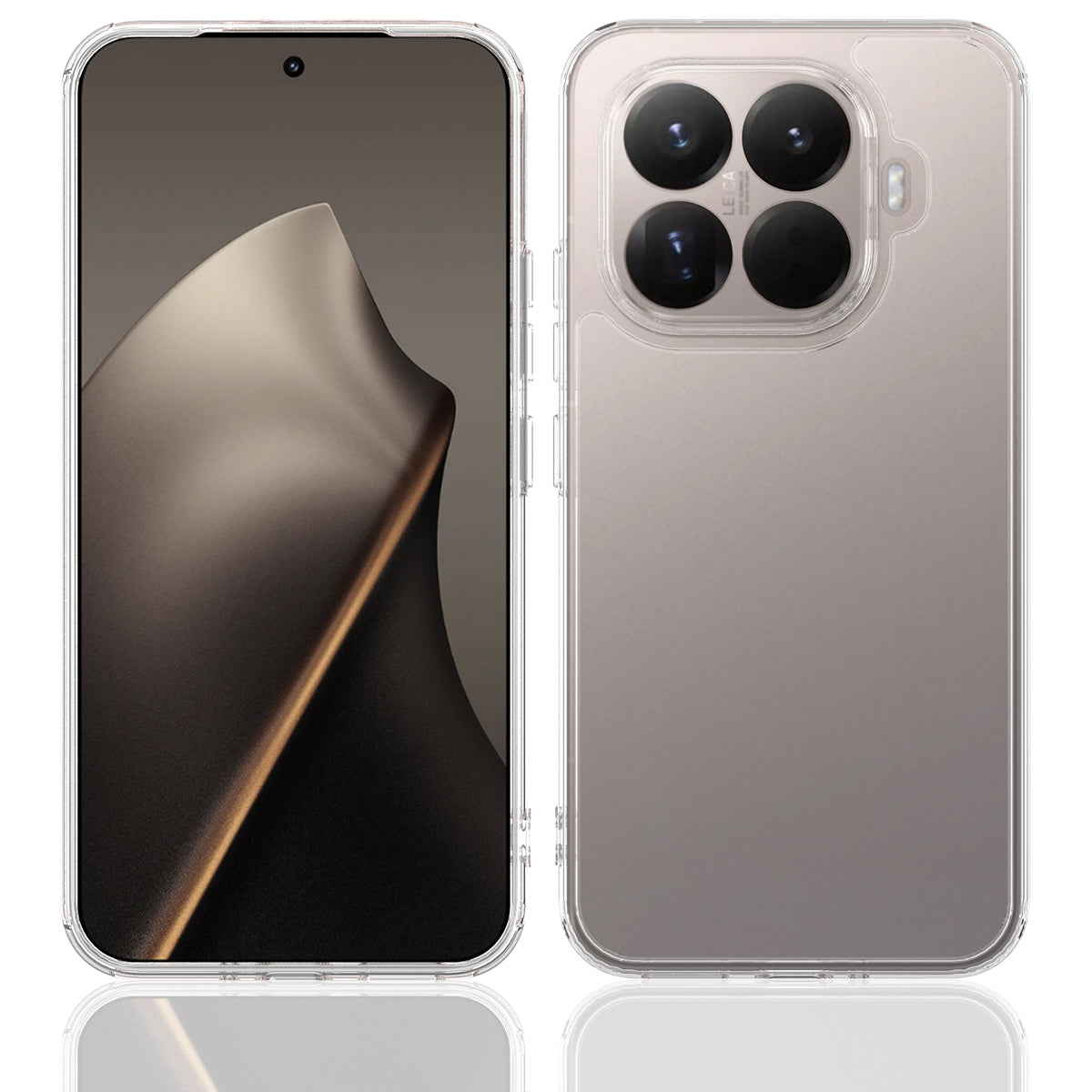 For Xiaomi 17T Clear Phone Case TPU+Acrylic Shockproof Phone Back Cover