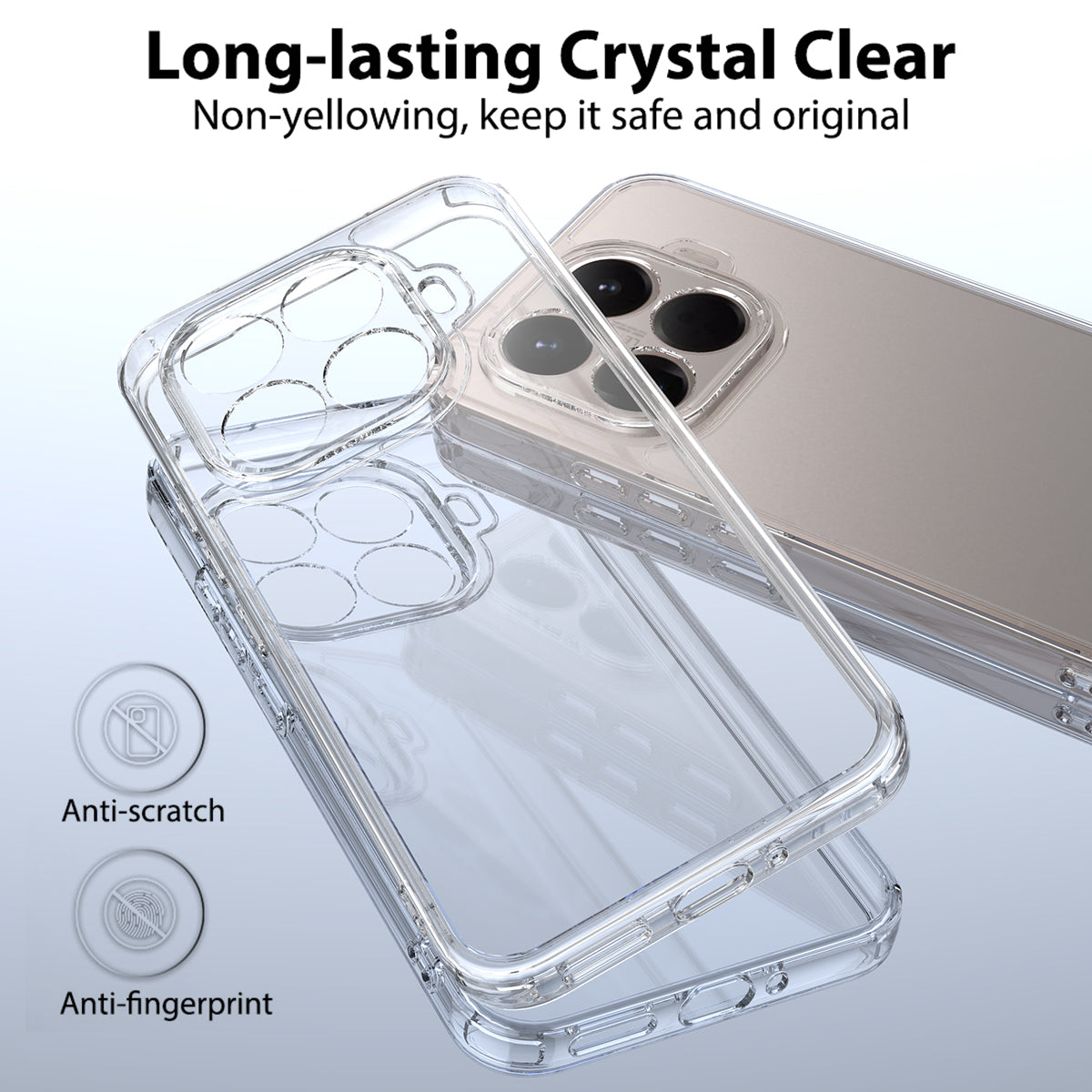 For Xiaomi 17T Clear Phone Case TPU+Acrylic Shockproof Phone Back Cover
