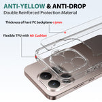 For Xiaomi 17T Clear Phone Case TPU+Acrylic Shockproof Phone Back Cover