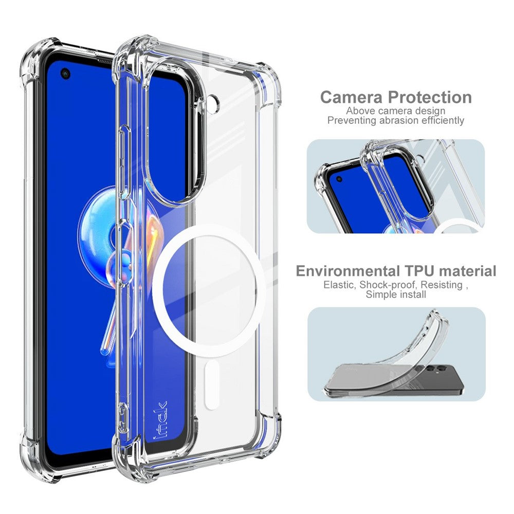 IMAK Magnetic Case for Asus Zenfone 9 5G  /  10 5G Airbag Shockproof Protection TPU Phone Cover
