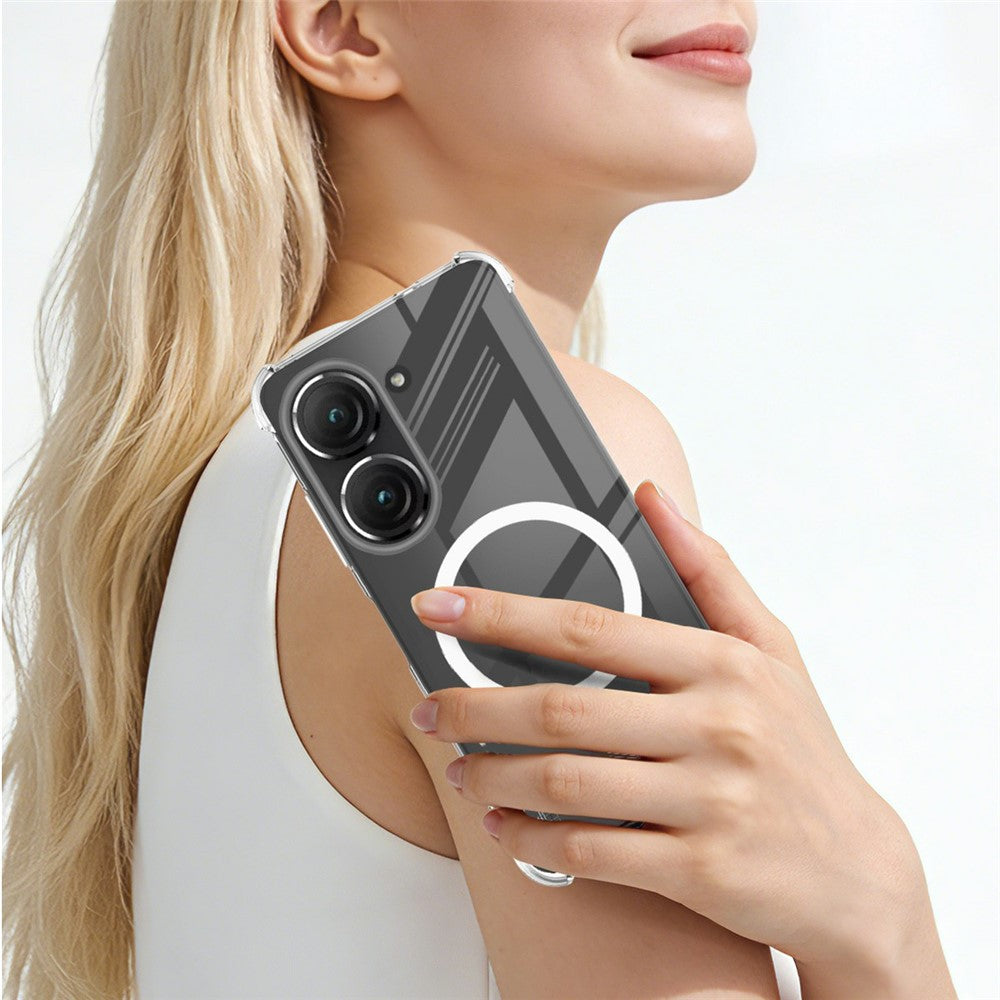 IMAK Magnetic Case for Asus Zenfone 9 5G  /  10 5G Airbag Shockproof Protection TPU Phone Cover
