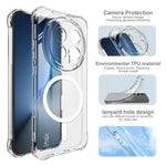 IMAK for Honor Magic8 Pro 5G Magnetic Case Airbag Shockproof Protection TPU Phone Cover