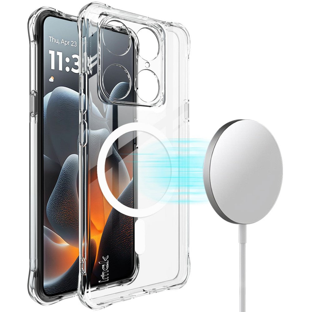 IMAK magnetisk stødsikkert beskyttende TPU-mobilcover med airbag til Motorola Edge 70 Ultra 5G / Moto X70 Air Pro 5G / Signature 5G