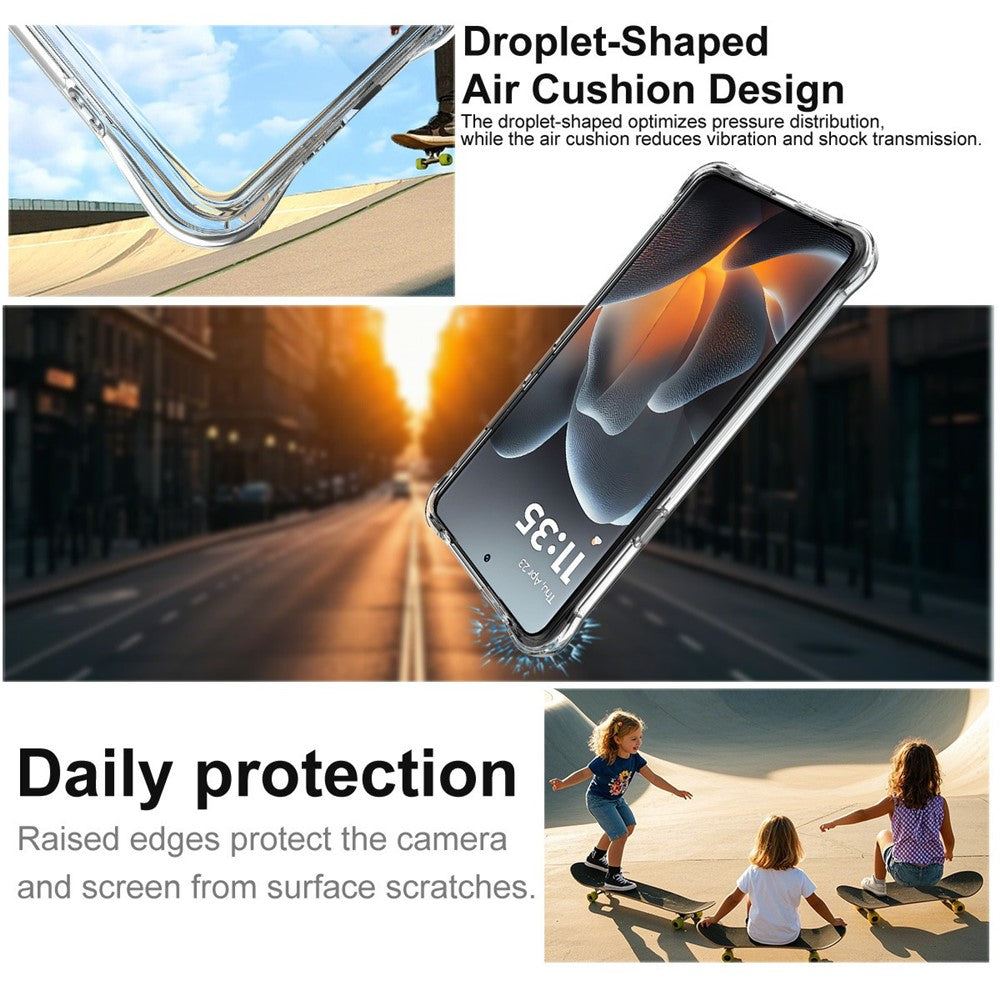 IMAK magnetisk stødsikkert beskyttende TPU-mobilcover med airbag til Motorola Edge 70 Ultra 5G / Moto X70 Air Pro 5G / Signature 5G