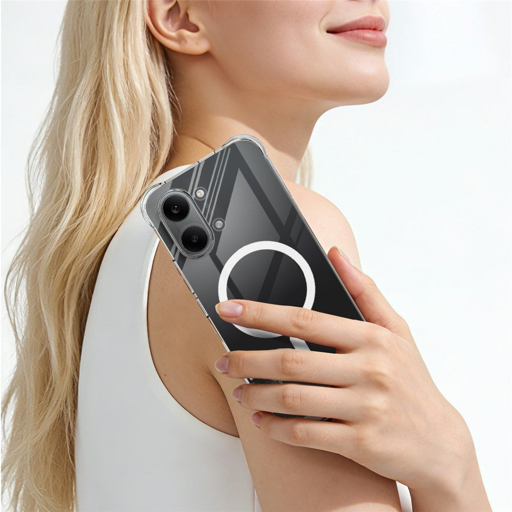 IMAK Magnetic Case for Xiaomi Poco X8 Pro Max 5G  /  Redmi Turbo 5 Max 5G Airbag Shockproof Protection TPU Phone Cover