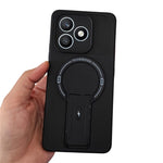 For Honor X8d 4G Case Skin Touch Kickstand PC + TPU Phone Cover Support Magnetic Car Mount