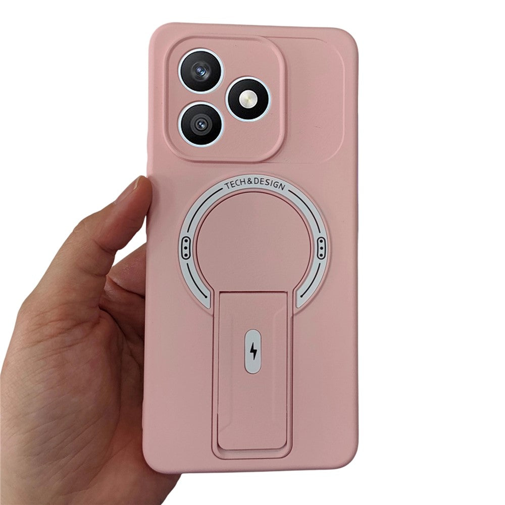 For Honor X8d 4G Case Skin Touch Kickstand PC + TPU Phone Cover Support Magnetic Car Mount