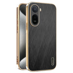 KADEM Phone Case for Xiaomi Poco C85x 5G / Redmi A7 Pro 4G (171.56mm) / Redmi A7 Pro 5G Electroplating Silk Texture PU + TPU Phone Back Cover