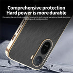 KADEM Phone Case for Xiaomi Poco C85x 5G / Redmi A7 Pro 4G (171.56mm) / Redmi A7 Pro 5G Electroplating Silk Texture PU + TPU Phone Back Cover