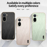 KADEM Phone Case for Xiaomi Poco C85x 5G / Redmi A7 Pro 4G (171.56mm) / Redmi A7 Pro 5G Electroplating Silk Texture PU + TPU Phone Back Cover
