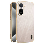 KADEM Phone Case for Xiaomi Poco C85x 5G / Redmi A7 Pro 4G (171.56mm) / Redmi A7 Pro 5G Electroplating Silk Texture PU + TPU Phone Back Cover