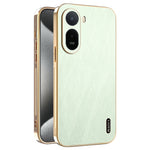 KADEM Phone Case for Xiaomi Poco C85x 5G / Redmi A7 Pro 4G (171.56mm) / Redmi A7 Pro 5G Electroplating Silk Texture PU + TPU Phone Back Cover