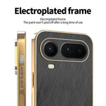 KADEM For Honor Magic8 Pro Air 5G Phone Case Electroplating Silk Texture PU + TPU Phone Back Cover