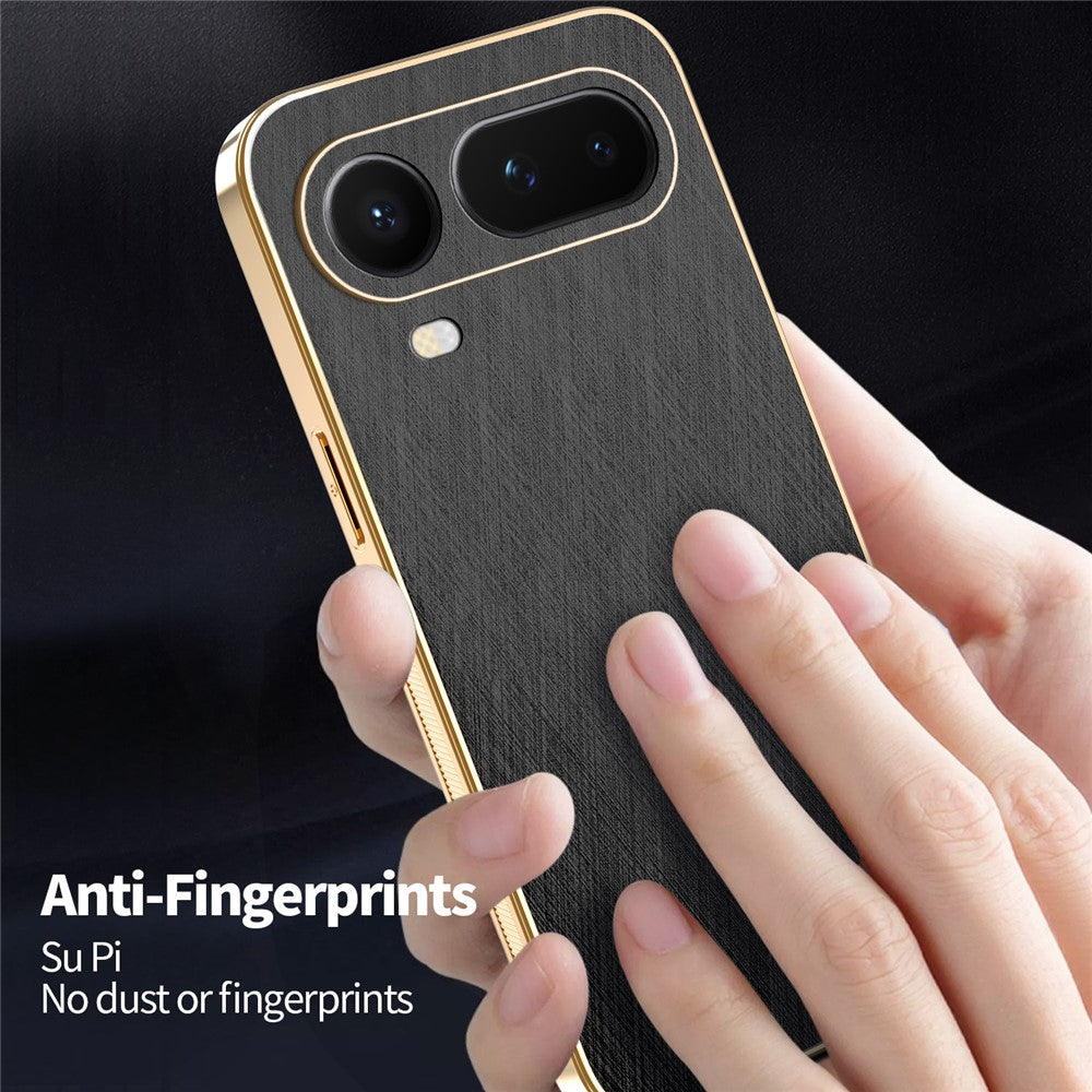KADEM For Honor Magic8 Pro Air 5G Phone Case Electroplating Silk Texture PU + TPU Phone Back Cover