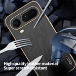 KADEM For Honor Magic8 Pro Air 5G Phone Case Electroplating Silk Texture PU + TPU Phone Back Cover