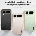 KADEM For Honor Magic8 Pro Air 5G Phone Case Electroplating Silk Texture PU + TPU Phone Back Cover