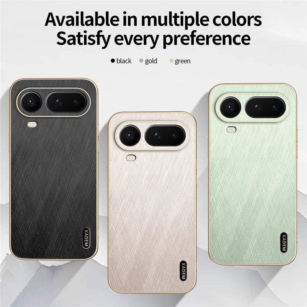 KADEM For Honor Magic8 Pro Air 5G Phone Case Electroplating Silk Texture PU + TPU Phone Back Cover