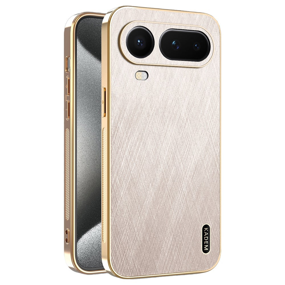 KADEM For Honor Magic8 Pro Air 5G Phone Case Electroplating Silk Texture PU + TPU Phone Back Cover
