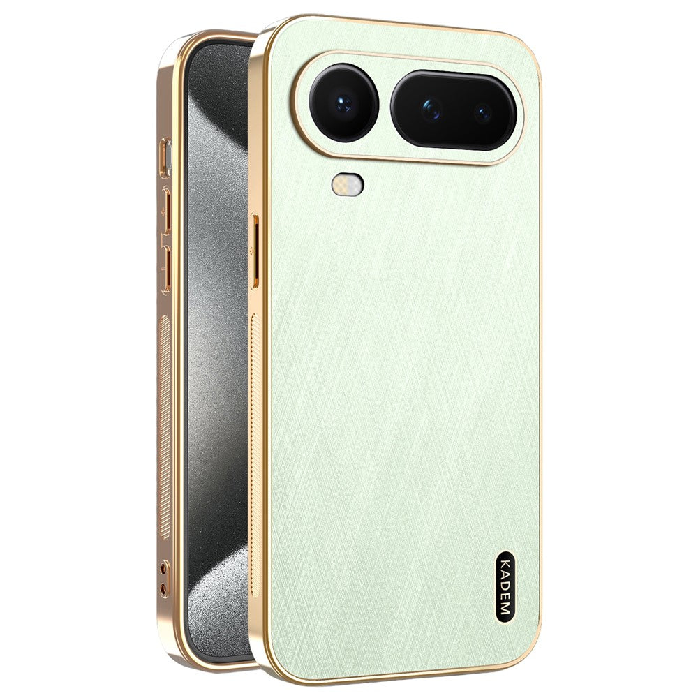 KADEM For Honor Magic8 Pro Air 5G Phone Case Electroplating Silk Texture PU + TPU Phone Back Cover