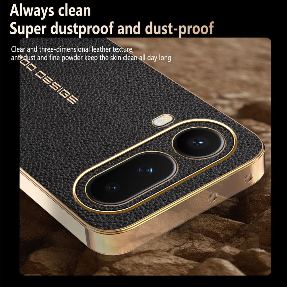 For Honor Magic8 Pro Air 5G Case Anti Scratch Litchi Texture TPU Leather PU Phone Back Cover