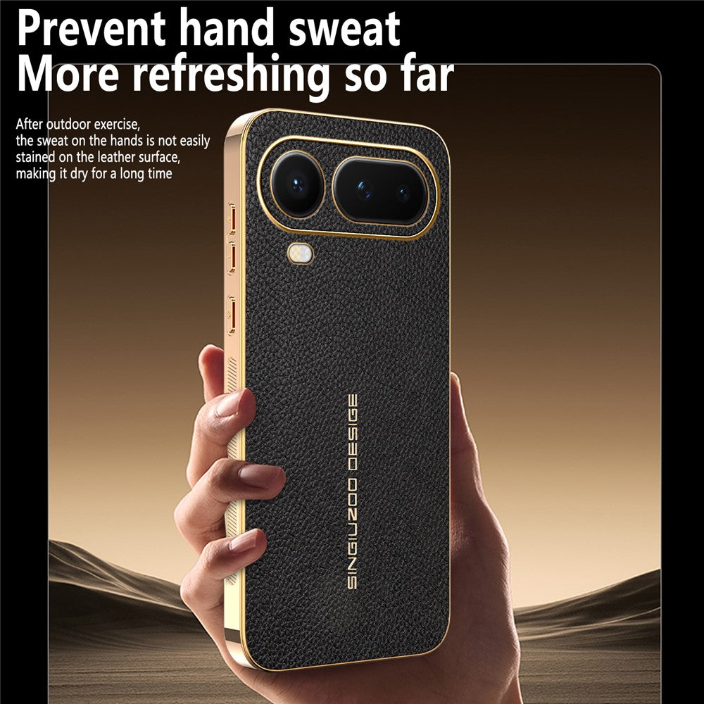 For Honor Magic8 Pro Air 5G Case Anti Scratch Litchi Texture TPU Leather PU Phone Back Cover