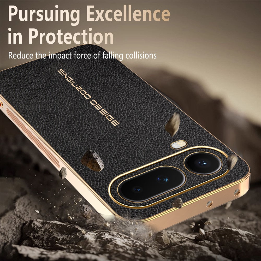 For Honor Magic8 Pro Air 5G Case Anti Scratch Litchi Texture TPU Leather PU Phone Back Cover
