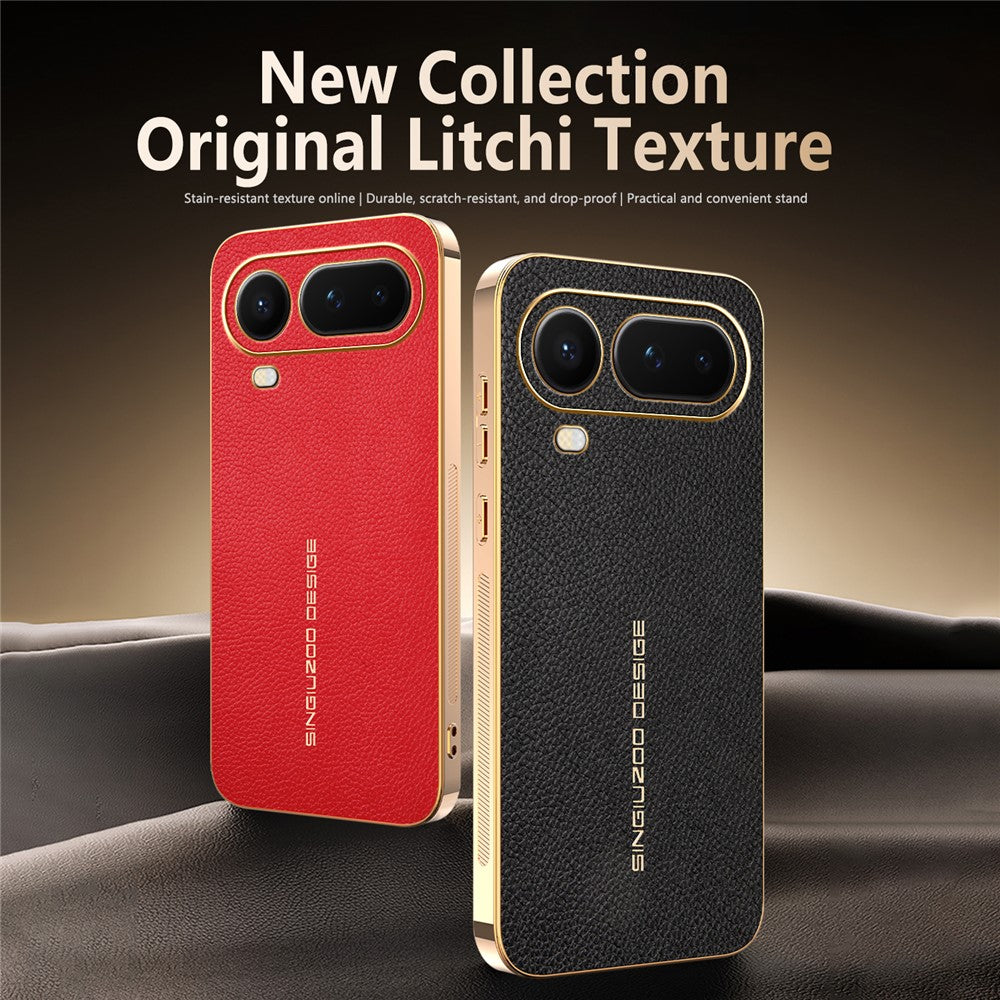 For Honor Magic8 Pro Air 5G Case Anti Scratch Litchi Texture TPU Leather PU Phone Back Cover