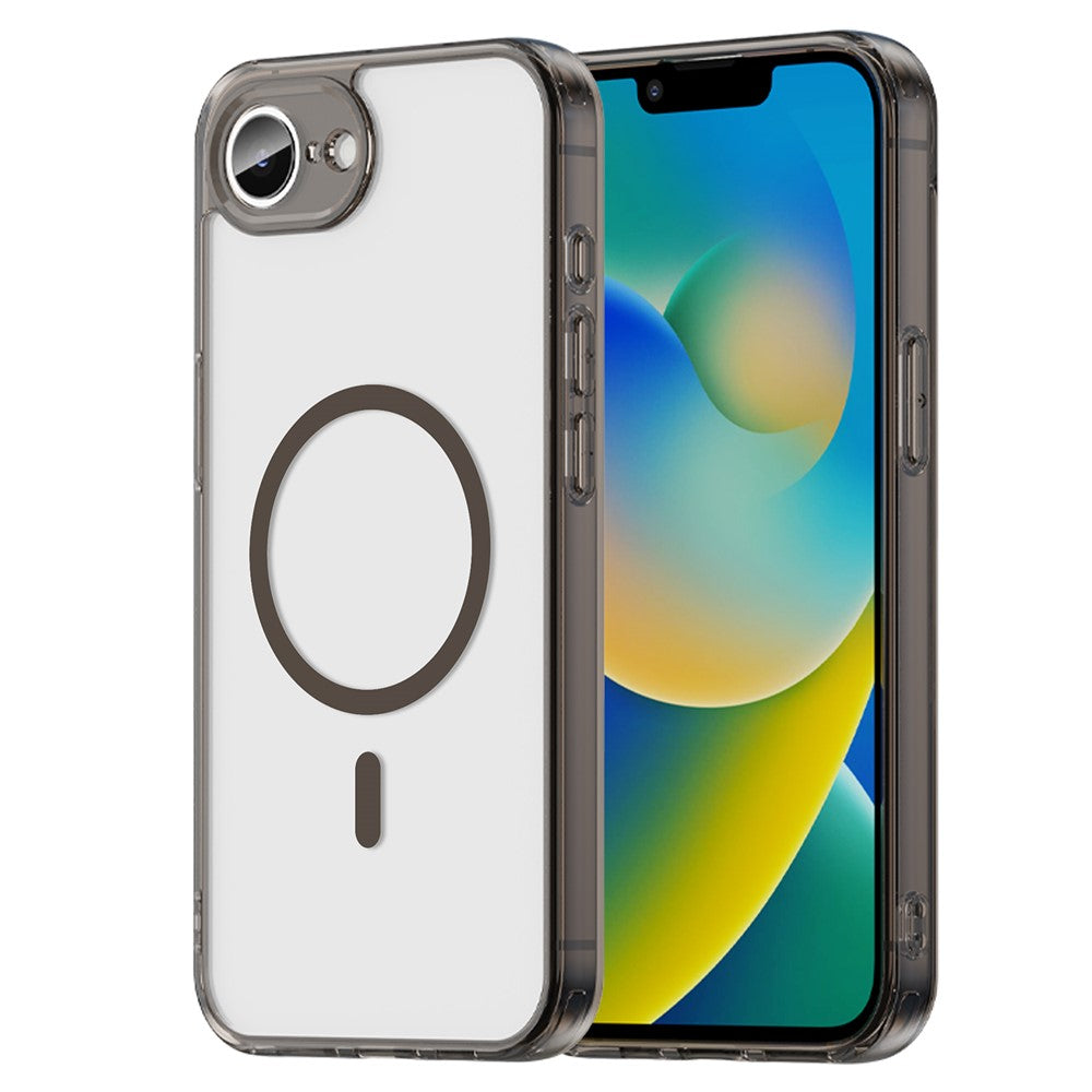 Til iPhone 16e / 17e-cover kompatibel med MagSafe klart PC + TPU stødsikkert bagcover