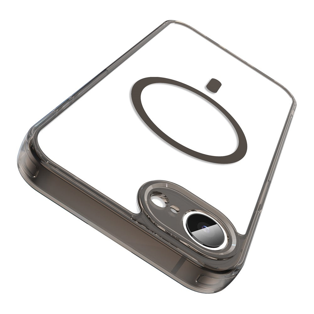Til iPhone 16e / 17e-cover kompatibel med MagSafe klart PC + TPU stødsikkert bagcover