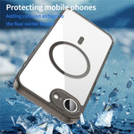 Til iPhone 16e / 17e-cover kompatibel med MagSafe klart PC + TPU stødsikkert bagcover